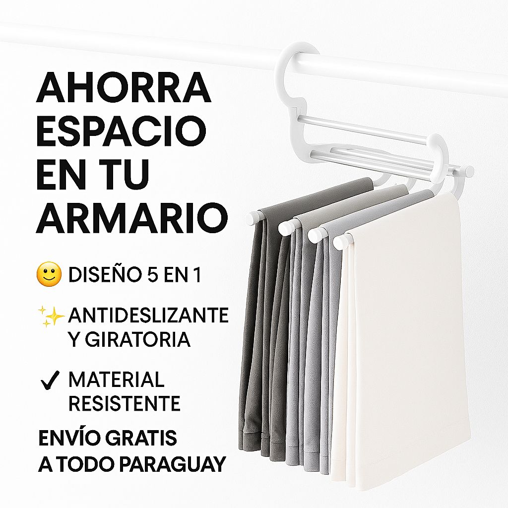 Percha Mágica 5 en 1 para Pantalones