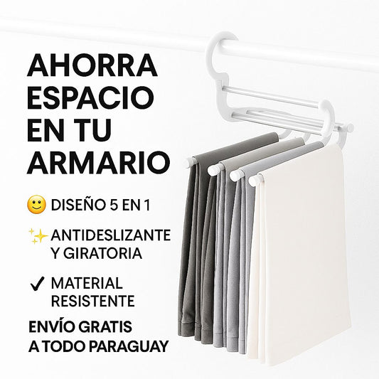 Percha Mágica 5 en 1 para Pantalones