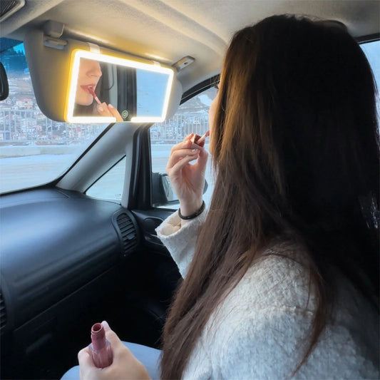 Espejo con Luz LED para Auto Iluminación Portátil y Elegante